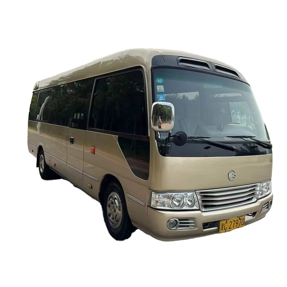 2018 Xiamen Jinlong Coste 19-Seater 7-Meter Diesel Engine Coach Bus Manual Transmission Used Euro 4 Emission Standard Sold China